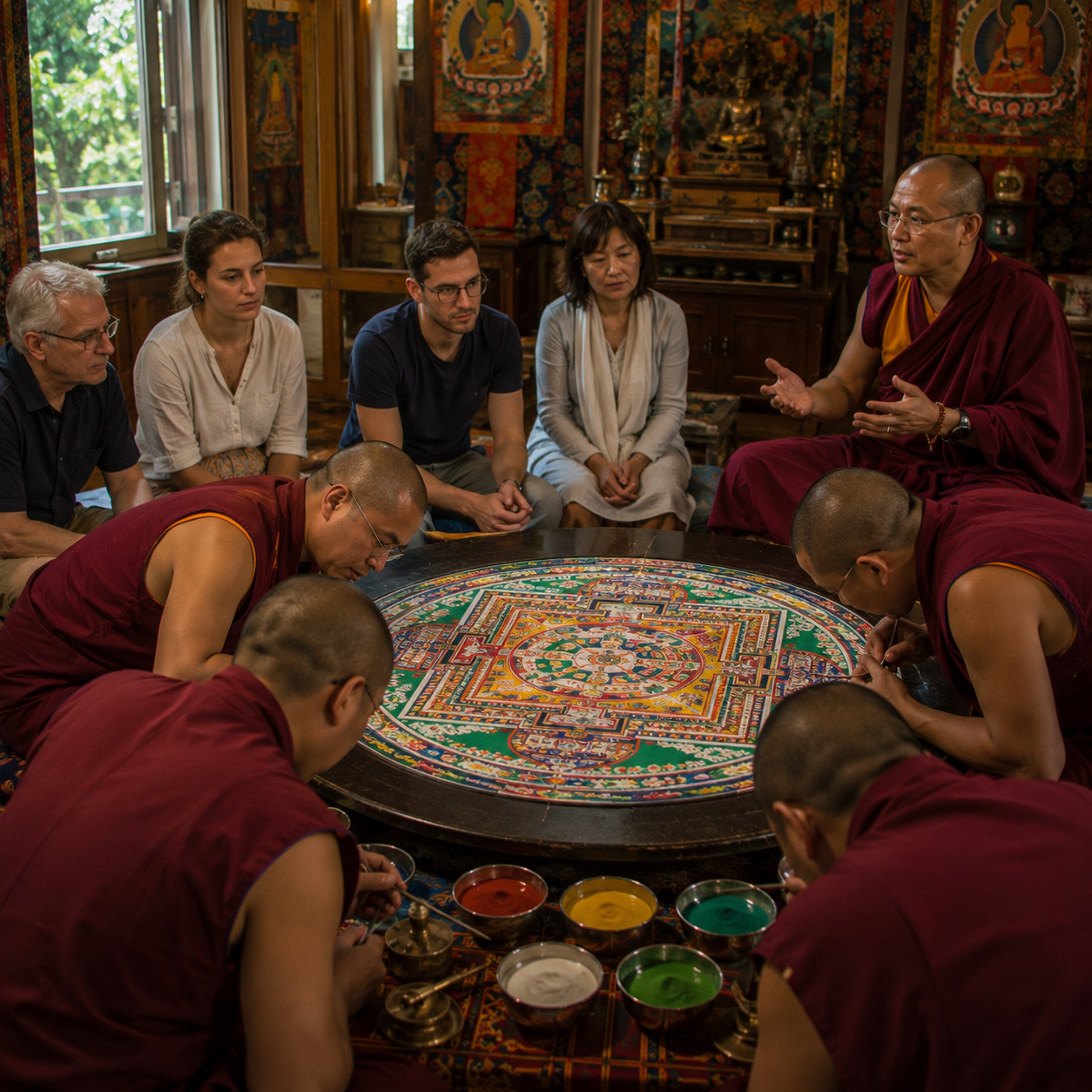 Sand Mandala Observation & Participation
