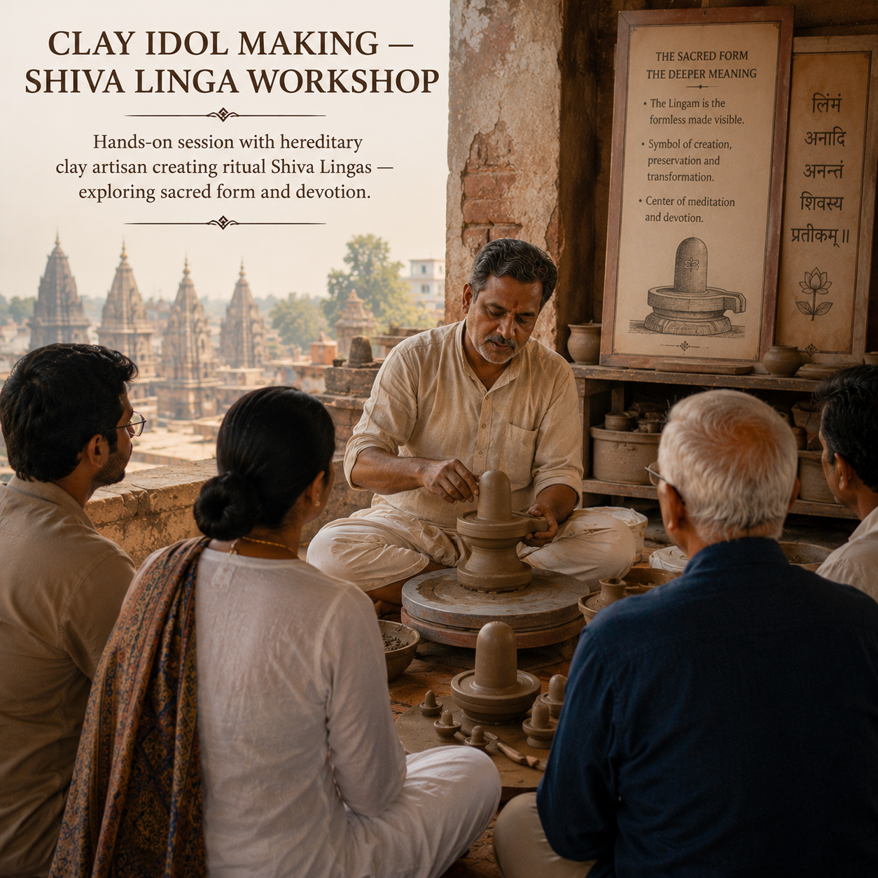 Clay Idol Making — Shiva Linga Workshop